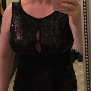 Bebe size small sequin little black dress LBD